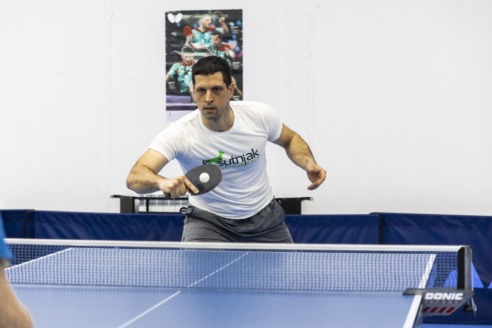Igrač stonog tenisa u BG Spin sali Beograd